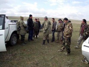 Kulu'da kurt avına çıkıldı