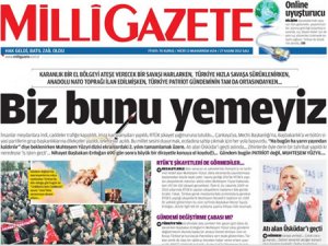 Milli gazete, Erdoğan'ı manşetten vurdu!