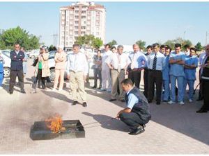 Başkent Hastanesi’nde yangın tatbikatı
