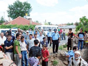 Kalfalar Mahallesi’nde baz istasyonu eylemi