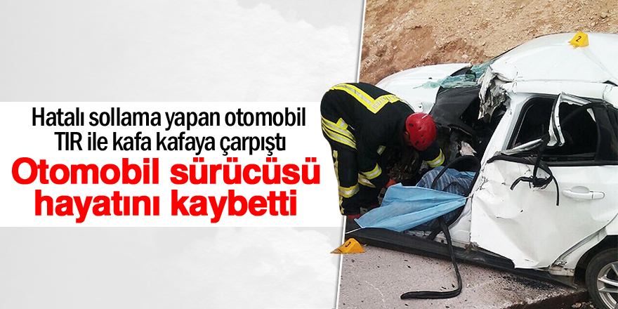 Konya'da tır ile otomobil çarpıştı: 1 ölü