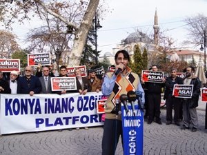 Başörtüsü her yerde örtülmeli