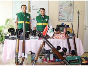 El konulan av tüfekleri ihaleyle avcılara satılıyor
