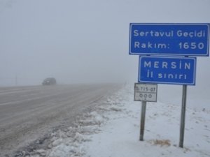 Karaman'a yılın ilk karı yağdı