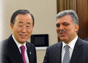 Gül BM Genel Sekreteri Ban ile görüştü