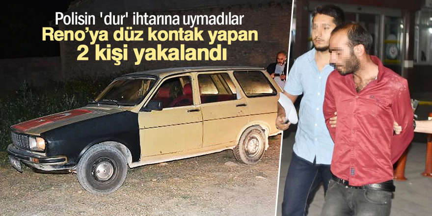 Otomobil hırsızları kovalamaca sonucu yakalandı