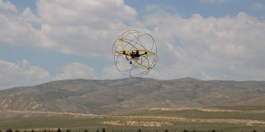 Küre kafes ile "drone"lar artık daha güvende