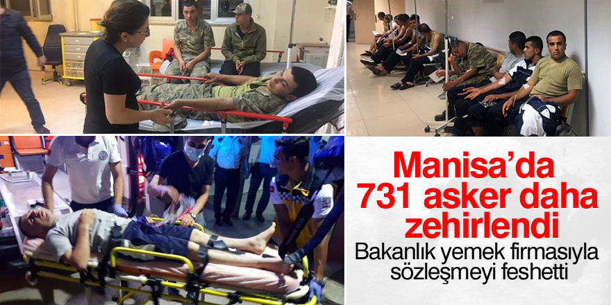 Manisa'da 731 asker zehirlendi