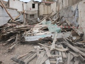 Konya'da inşaat çöktü: 1 yaralı