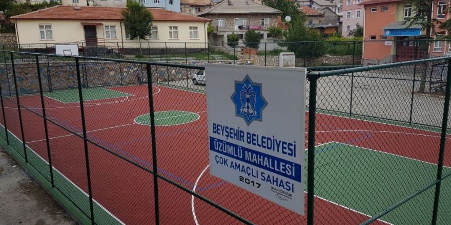 Beyşehir Belediyesinden okul bahçelerine spor kompleksi