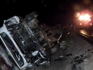 Konya'da trafik kazası: 1 ölü, 2 yaralı