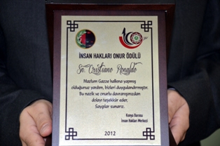 Ronaldo'ya "İnsan Hakları Ödülü"