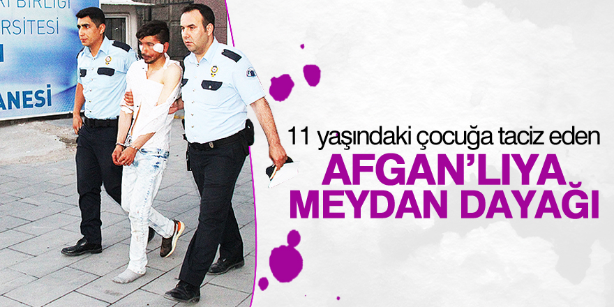 Konya’da Afgan taciz şüphelisi hastanelik edildi