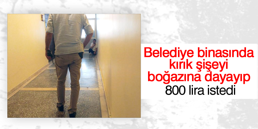 Belediye binasında intihar girişimi