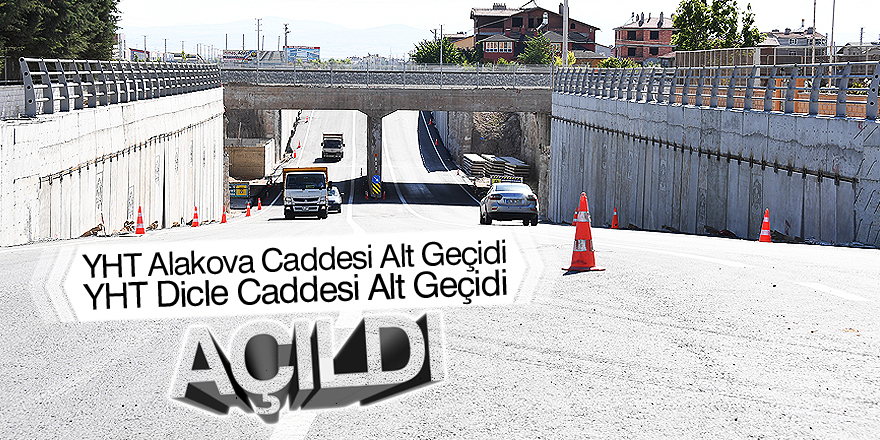 2 alt geçit trafiğe açıldı