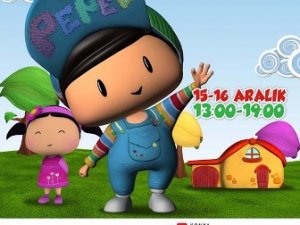 Pepee Konya'da çocuklarla buluştu