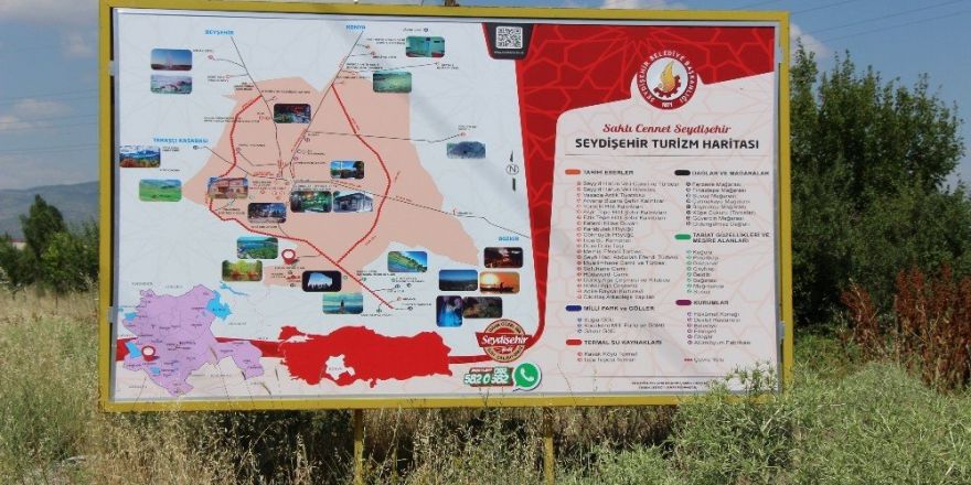 Seydişehir’de turizm levhaları yenilendi