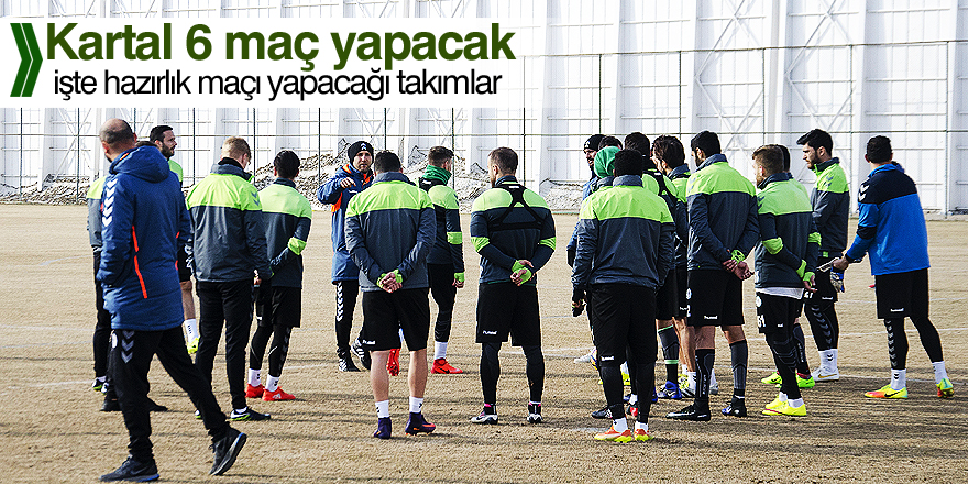 Konyaspor, 6 hazırlık maçı oynayacak