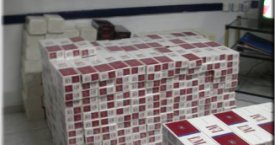 Karapınar'da kaçak sigara yakalandı