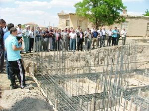 Kulu'da cami temelidualarla atıldı
