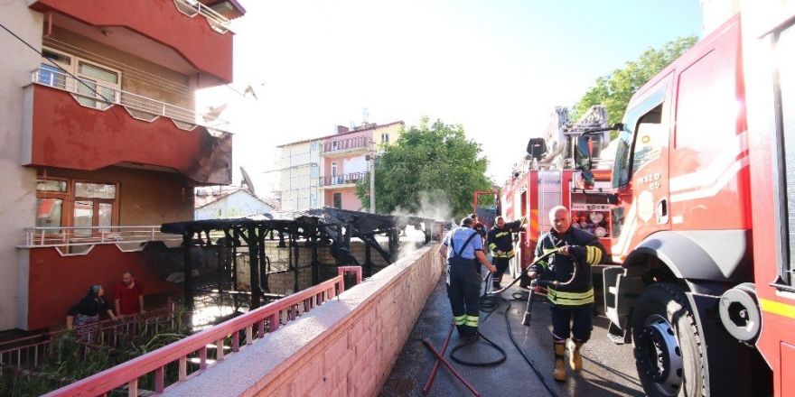 Beyşehir’de korkutan yangın