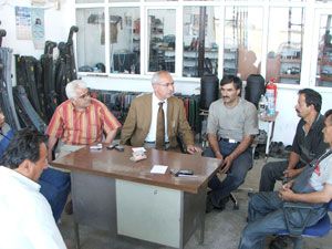 Başkan Çat, sanayi esnafını ziyaret etti