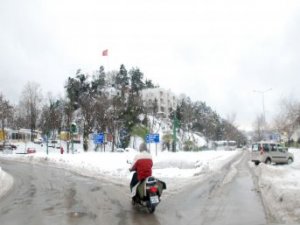 Ereğli'ye yılın ilk karı yağdı