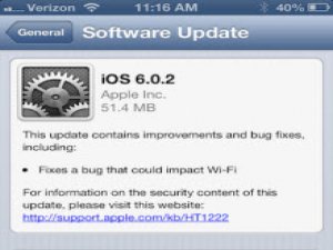 Wi-Fi güncellemesi iPhone 5'i onarabildi mi?
