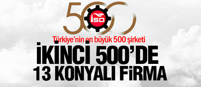 İkinci 500'de 13 Konya firması