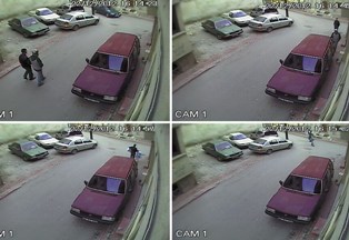 Çocuk bezi hırsızlığı güvenlik kamerasında