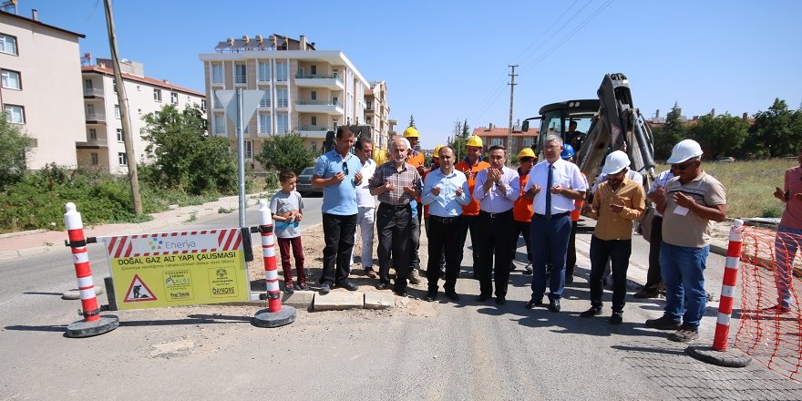 Beyşehir'de doğalgaz altyapı çalışmaları başladı