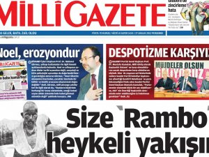Milli Gazete'den Zaman'a Seyit onbaşı tepkisi
