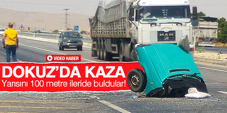 Araç ikiye bölündü