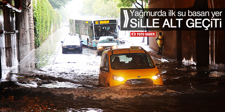 Konya'da şiddetli yağış