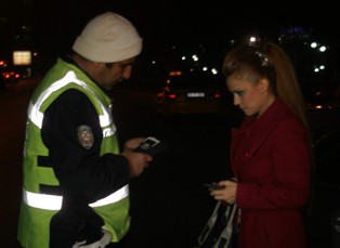 Konya'da yılın ilk trafik cezası kesildi