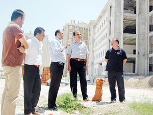 Selçuklu'da hizmet binasında çalışmalar