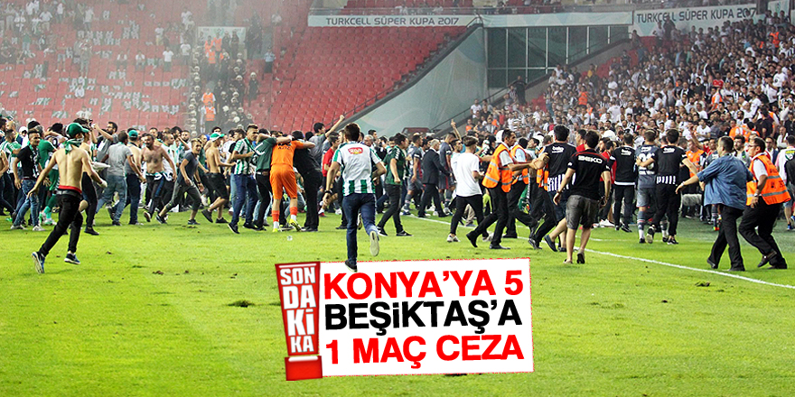 PFDK'dan Beşiktaş ve Konyaspor'a ceza