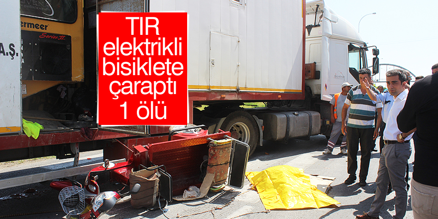 Konya'da tır, elektrikli bisiklete çarptı: 1 ölü, 1 yaralı