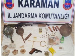 Karaman'da tarihi eser operasyonu