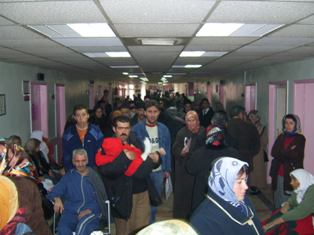 Hastalar buraya akın etti