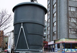 Selçuklu'da Tasarruf ettiren çöp konteynerleri