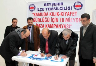 Kılık - kıyafet için 10 milyon imza kampanyası