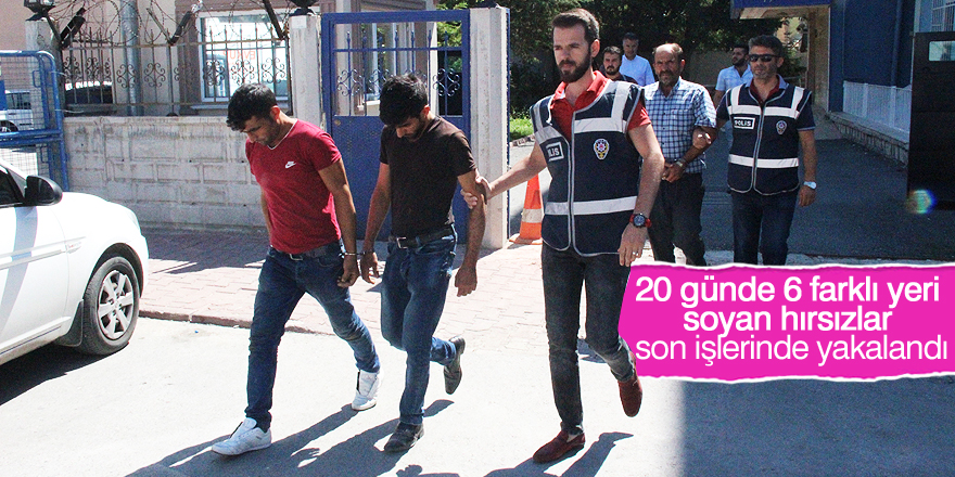 Hırsızlar son işlerinde yakalandı