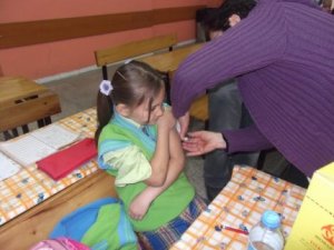 Seydişehir'de öğrenciler aşılandı