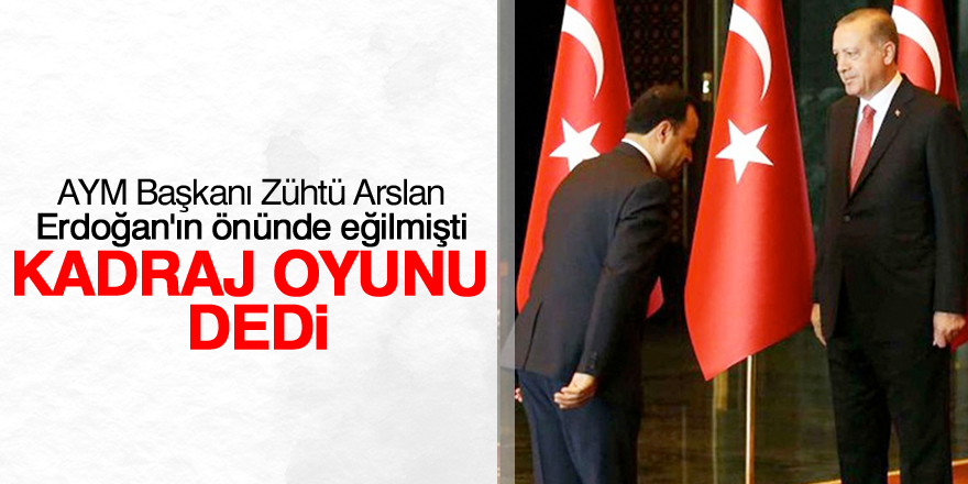 AYM Başkanı Zühtü Arslan'dan eğilme fotoğrafına açıklama