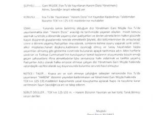 'Harem' dizisi yayından kalksın!