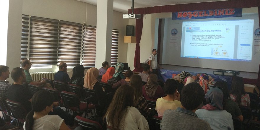 Bozkır'da öğretmenlere ilk yardım semineri