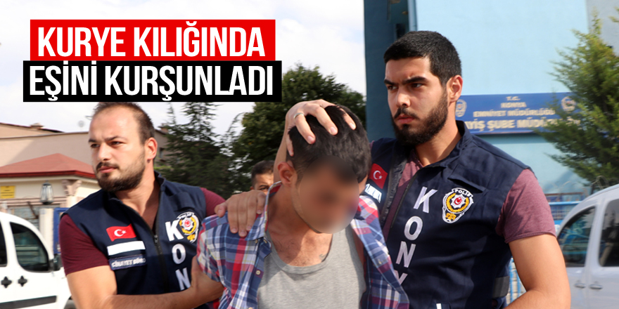 Kurye kılığına girerek eşini öldürmek istedi