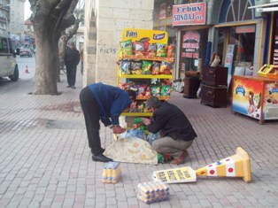 Karapınar'da şiddetli lodos