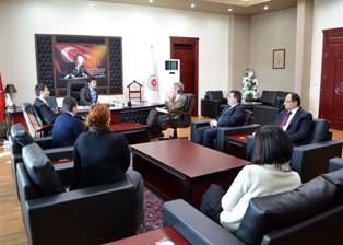 Amerikalı heyetten Konya Adliyesi'ne ziyaret